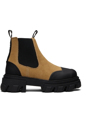 GANNI Brown Low Chelsea Boots