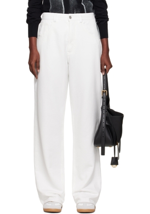 MM6 Maison Margiela Off-White Brushed Sweat Jersey Trousers