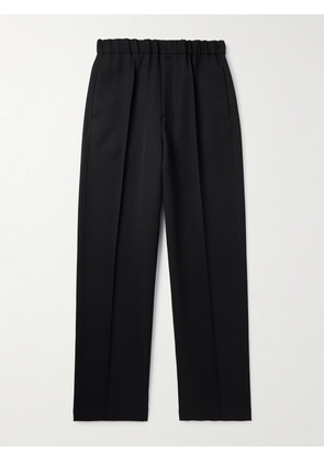 Jil Sander - Wide-Leg Wool-Twill Trousers - Men - Black - IT 44