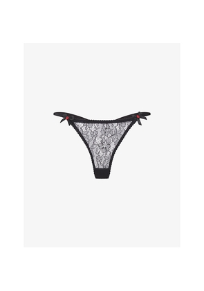 Womens Agent Provocateur Lorna Low-Rise Lace Thong