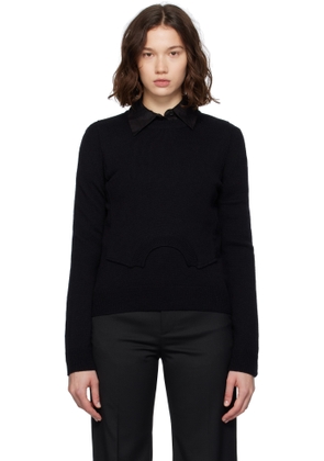 MM6 Maison Margiela Black Wool Sweater