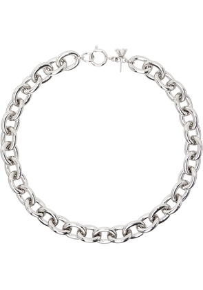 D'heygere Silver Solitaire Chain Necklace