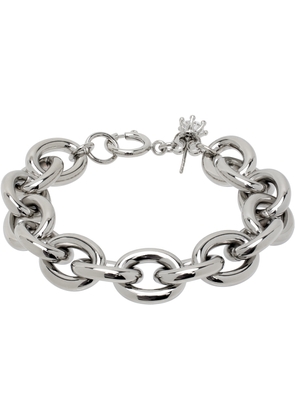 D'heygere Silver Solitaire Chain Bracelet