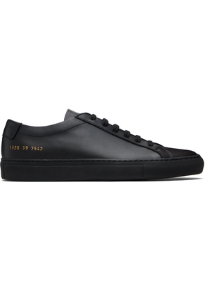Common Projects Black Original Achilles Low Sneakers