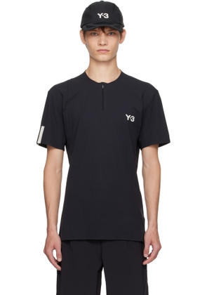 Y-3 Black US Open Tennis Freelift Zip Pro T-shirt