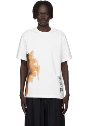 Y-3 White AOP Short Sleeve T-shirt