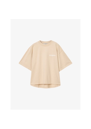 Womens Allsaints Guardian Graphic-Print Relaxed-Fit Cotton T-Shirt