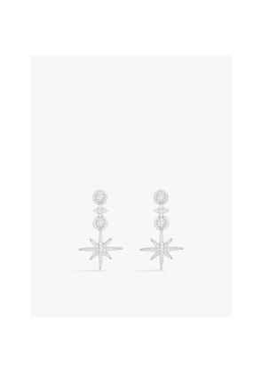 Womens Apm Monaco Pavé Météorites and Circles Sterling-Silver and Cubic Zirconia Drop Earrings