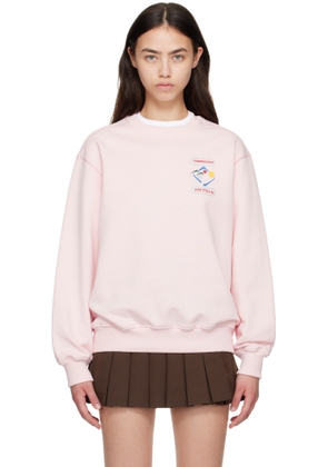 Casablanca Pink 'Casablanca' Montagne Sportif Sweatshirt