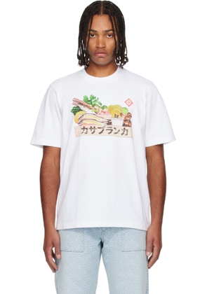Casablanca White Ingredients Short Sleeve T‑shirt