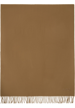 A. P.C. Tan Alix Embroidered Scarf