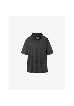 Womens The White Company Roll Neck Knitted T-Shirt