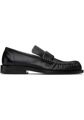 Jil Sander Black Square Toe Loafers