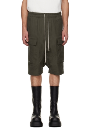 Rick Owens Khaki Concordians Cargo Pods Shorts