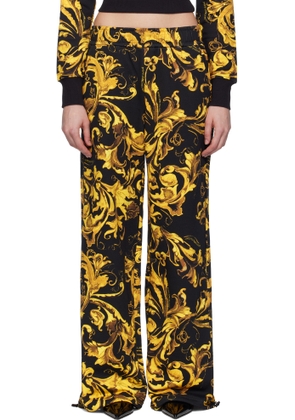 Versace Jeans Couture Black & Gold Barocco Lounge Pants