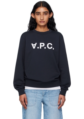 A. P.C. Navy Standard Grand 'VPC' Sweatshirt