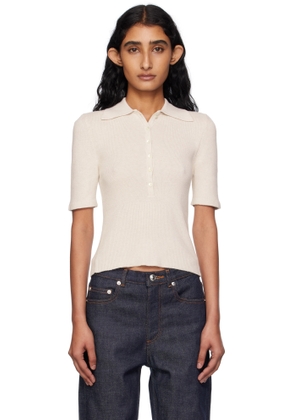 A. P.C. Beige Joelle Polo