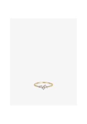 Womens Astley Clarke Cluster 14ct Yellow-Gold and 0.13ct Lab-Grown Diamond Promise Ring