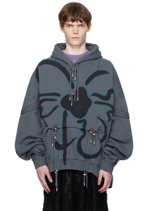 Collina Strada Gray Burst Hoodie