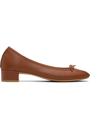 Repetto Tan Camille Rubber-Sole Heels