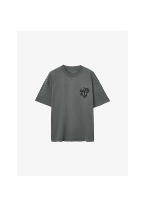 Mens Allsaints Orlando Crewneck Cotton T-Shirt