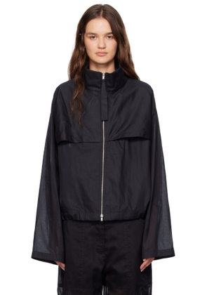 Jil Sander Black Cotton Muslin Jacket