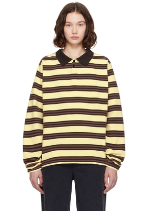 Still Kelly Yellow & Brown Oversized Polo