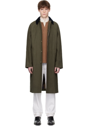 A. P.C. Khaki Gaspard Mac Raincoat