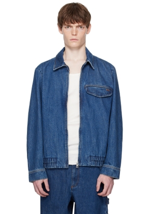 A. P.C. Blue Fabrizio Zippé Denim Jacket