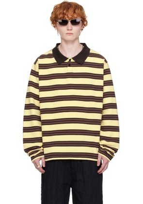 Still Kelly Yellow & Brown Oversized Polo