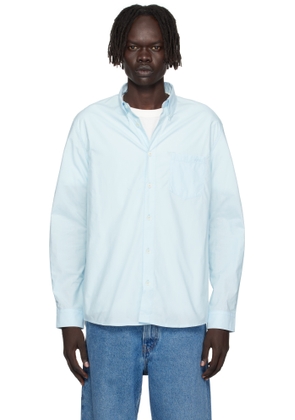 A. P.C. Blue Edouard Logo Shirt
