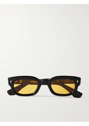 Jacques Marie Mage - Whiskeyclone Rectangular-Frame Acetate Sunglasses - Men - Black