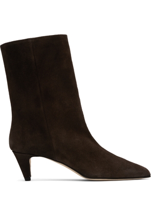 BY FAR Brown Lysander Ankle Boots