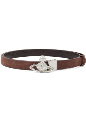 Vivienne Westwood Brown Small Orb Buckle Belt