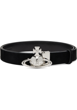 Vivienne Westwood Black Orb Buckle Belt