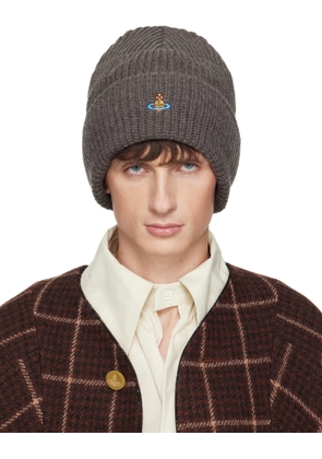 Vivienne Westwood Gray Sporty Beanie