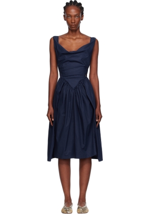 Vivienne Westwood Navy Sunday Midi Dress