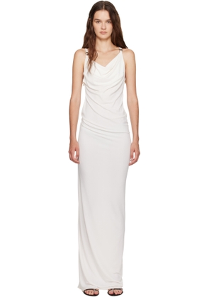 Coperni White Logo Maxi Dress