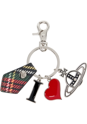 Vivienne Westwood Black 'I Love Orb' Keychain