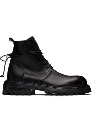 Marsèll Black Carrucola Combat Boots