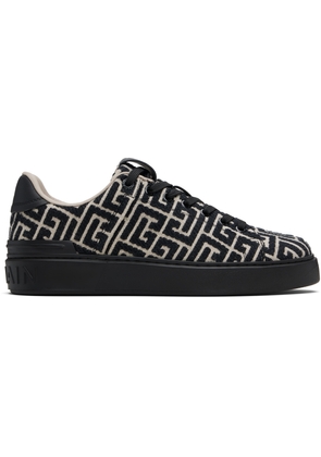 Balmain Black B-Court Monogram Sneakers