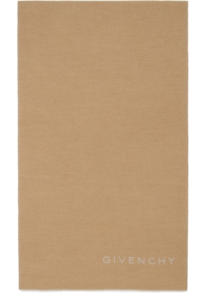 Givenchy Beige 'Givenchy' Woven Scarf