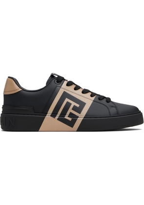 Balmain Black & Tan B-Court Sneakers
