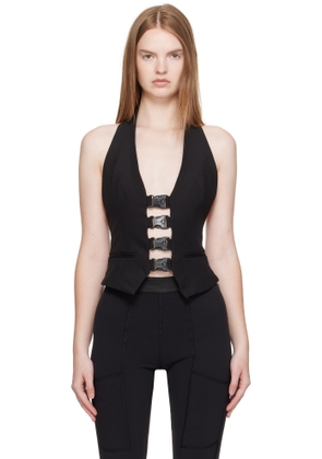 Coperni Black Multi Buckle Waistcoat