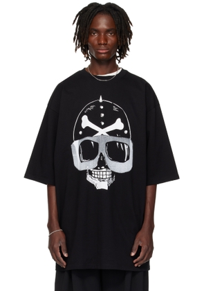 LU'U DAN Black Printed 'Big Boy' T-shirt