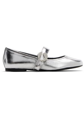 Coperni Silver Belt Ballerina Flats