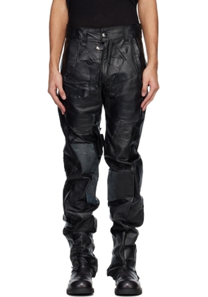 Swampgod Black Sandro Stomper Leather Pants