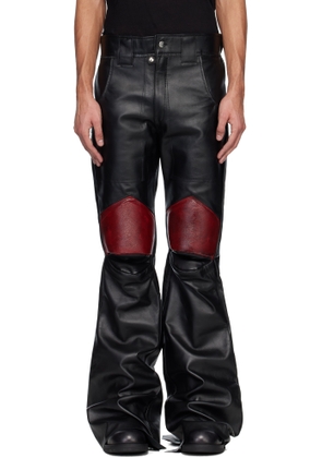 Swampgod Black Leather Xeno Pants