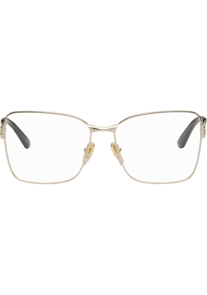 Balenciaga Gold Mercury Squared Metal Glasses