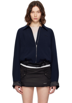 We11done Navy Waist Jacket